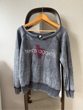Canvas Grey Texas Aggies Collegiate Crewneck